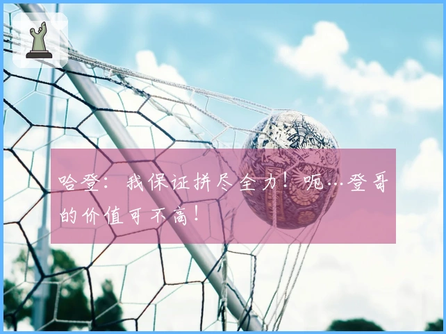 哈登:我保证拼尽全力!呃…登哥的价值可不高!